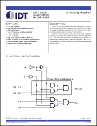 Click here to download IDT74FCT157DTQG Datasheet
