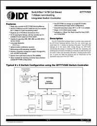 Click here to download IDT77V500S25PFI Datasheet
