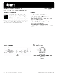 Click here to download ICS843021I-01 Datasheet