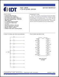 Click here to download IDT74FCT807CTPYI Datasheet