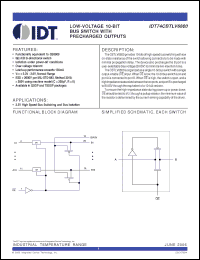 Click here to download IDT74CBTLV6800PG Datasheet