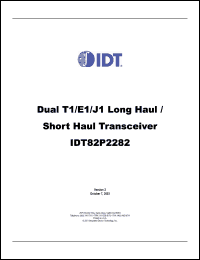 Click here to download IDT82P2282 Datasheet