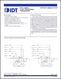 Click here to download IDT74FCT16952ET Datasheet