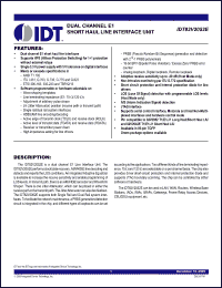 Click here to download IDT82V2052EPF Datasheet
