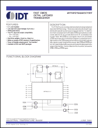 Click here to download IDT74FCT543DTQG Datasheet