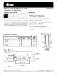 Click here to download ICS844002AGLFT Datasheet