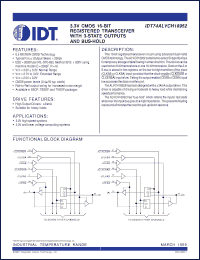 Click here to download IDT74ALVCH16952PV Datasheet