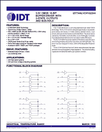 Click here to download IDT74ALVCH162244PF Datasheet