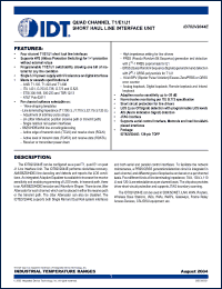 Click here to download IDT82V2044E Datasheet