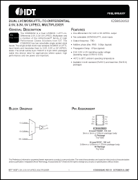 Click here to download ICS853052AMLFT Datasheet