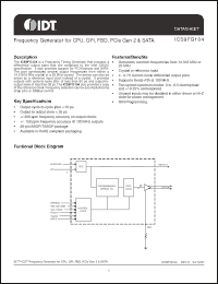 Click here to download ICS9FG104YGLFT Datasheet