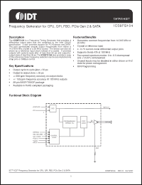 Click here to download ICS9FG104YFLFT Datasheet