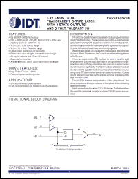 Click here to download IDT74LVC573APY Datasheet