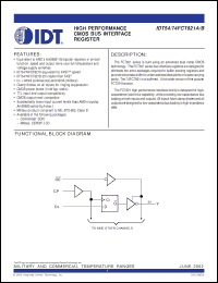 Click here to download IDT74FCT821ALSO Datasheet
