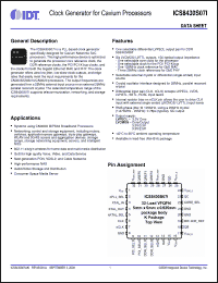Click here to download 8430S07AKILFT Datasheet