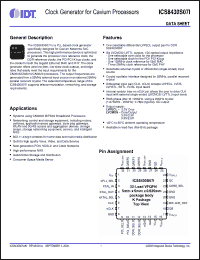 Click here to download ICS8430S07I Datasheet