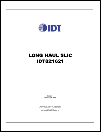 Click here to download IDT821621J Datasheet