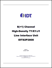 Click here to download IDT82P2808 Datasheet