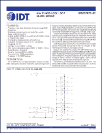 Click here to download IDTCSPF2510CPG Datasheet