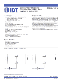 Click here to download QS3VH16210 Datasheet