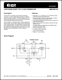 Click here to download MK1581-01 Datasheet