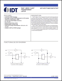 Click here to download IDT74FCT162373ATPAG Datasheet