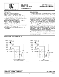 Click here to download IDT74FCT163543 Datasheet