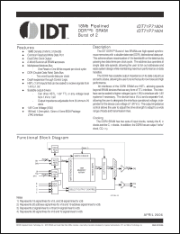 Click here to download IDT71P71804 Datasheet