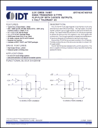 Click here to download IDT74LVC16374APVG Datasheet