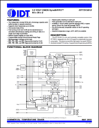 Click here to download IDT72V3612L15PF Datasheet