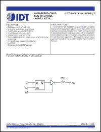 Click here to download IDTQS74FCT2841ATSO Datasheet