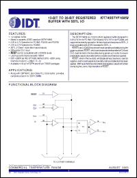 Click here to download IDT74SSTVF16859PAG Datasheet