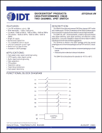 Click here to download IDTQS4A105Q Datasheet