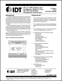 Click here to download IDT75K134SLM Datasheet