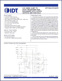 Click here to download IDT74ALVCH16270 Datasheet