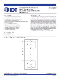 Click here to download IDTQS3389Q Datasheet