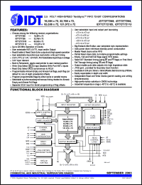 Click here to download IDT72T7295L10BB Datasheet