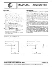 Click here to download IDT74FCT16374T Datasheet