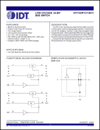 Click here to download IDT74CBTLV16211 Datasheet