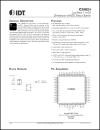 Click here to download ICS8524AYLFT Datasheet