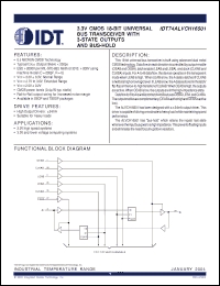 Click here to download IDT74ALVCH16501 Datasheet