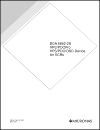 Click here to download SDA5652-2X Datasheet