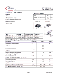 Click here to download SPP100N04S2-04 Datasheet