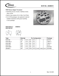 Click here to download BCR158T Datasheet