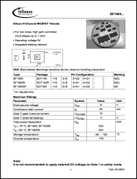 Click here to download BF1005W Datasheet