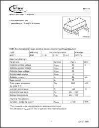 Click here to download BF771 Datasheet