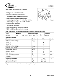 Click here to download BFP640 Datasheet