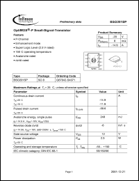 Click here to download BSO201SP Datasheet