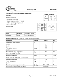 Click here to download BSO204P Datasheet