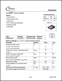 Click here to download BSO604NS2 Datasheet